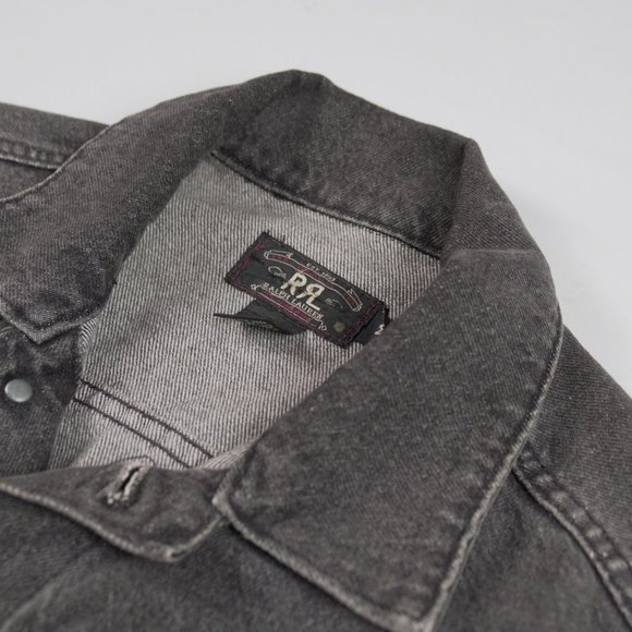 RRL Double RL Trucker Denim Jacket Sz M Made In US - Picture 2 of 10